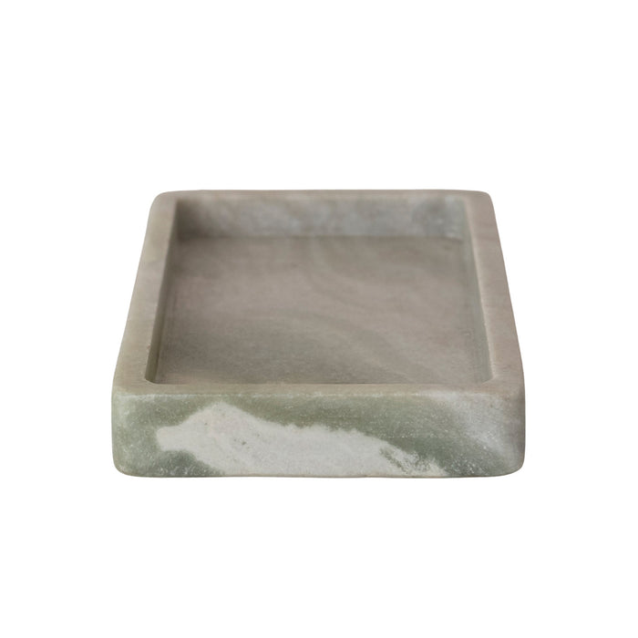 Green Melange Marble Tray