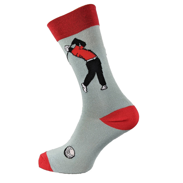 Grey Golfer Bamboo crew socks