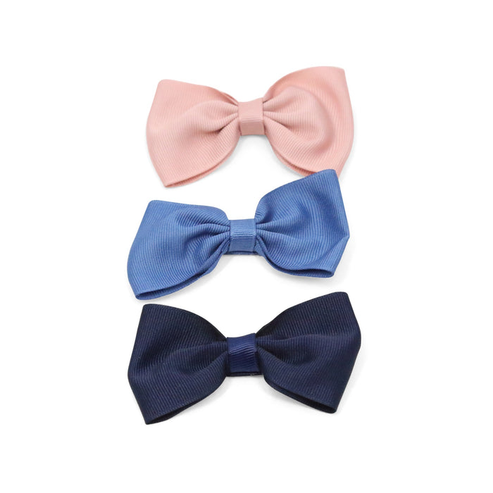L'Amour Toddler Girls Grosgrain Bow Hair Clip French Blue