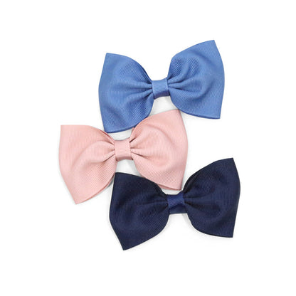 L'Amour Toddler Girls Grosgrain Bow Hair Clip French Blue