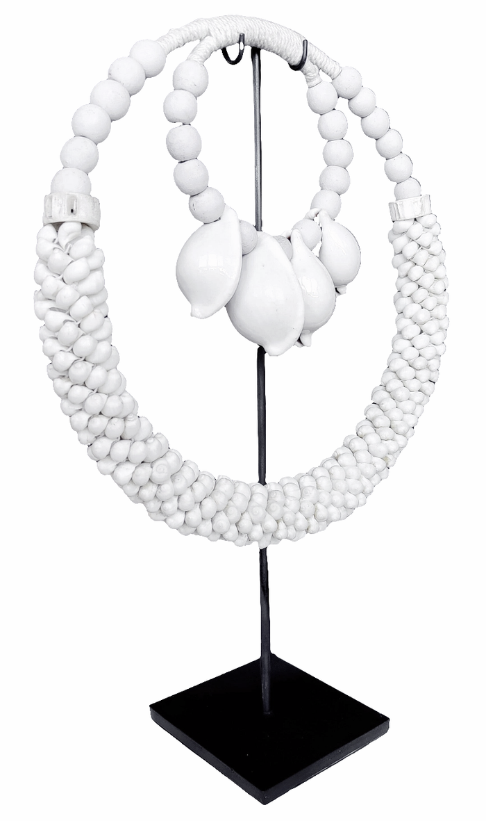 Home Decor - Table top. Papuan Shell Necklace Traditional Ornament. Ethnic Style. Tribal Art.