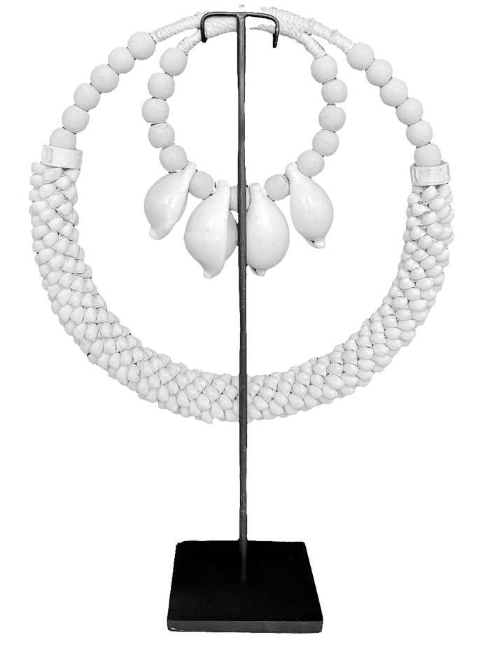 Home Decor - Table top. Papuan Shell Necklace Traditional Ornament. Ethnic Style. Tribal Art.