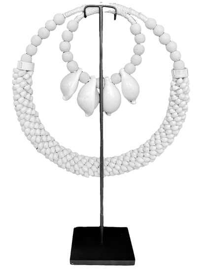 Home Decor - Table top. Papuan Shell Necklace Traditional Ornament. Ethnic Style. Tribal Art.