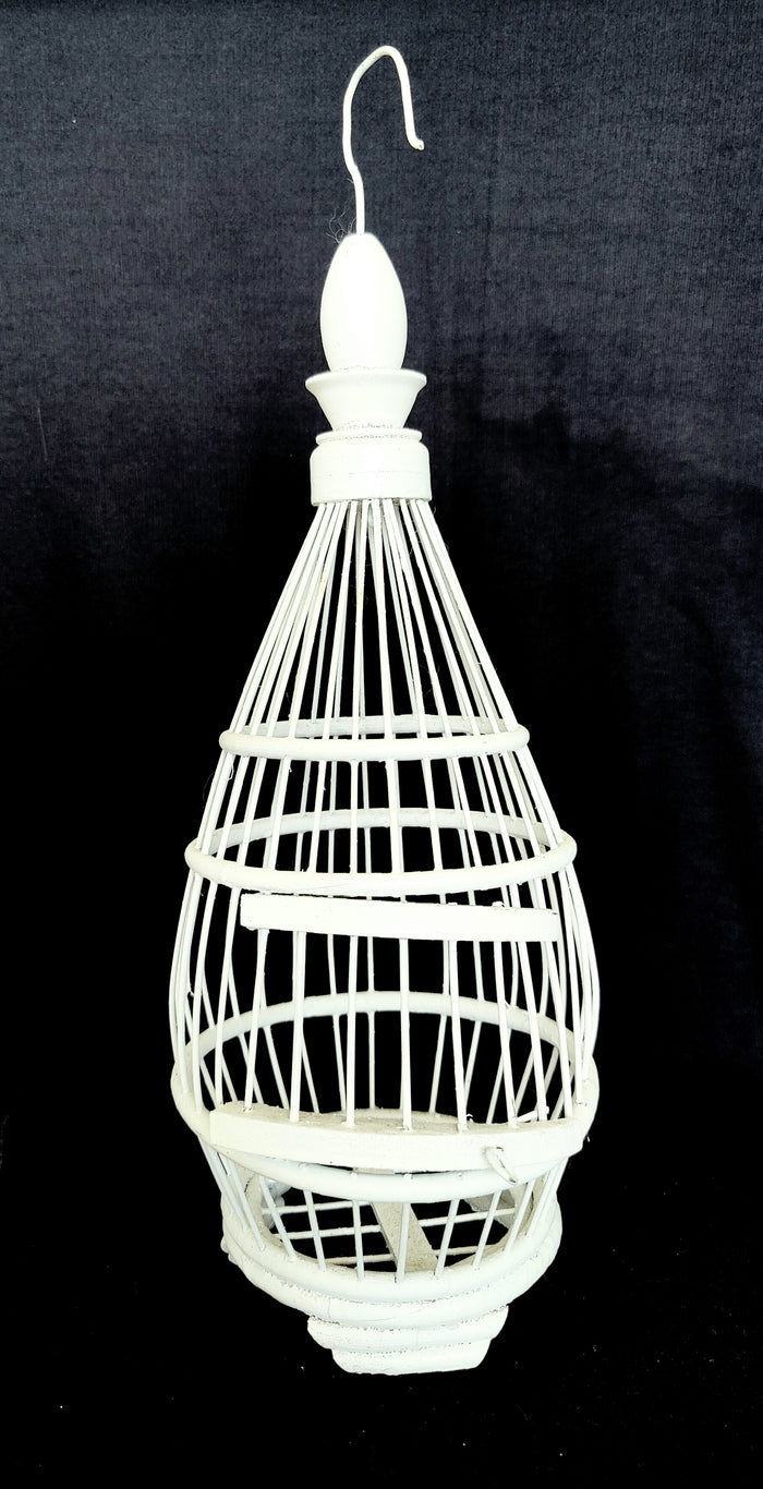 Home Decor. Beautiful Decorative Bamboo and Wood Bird Cage.