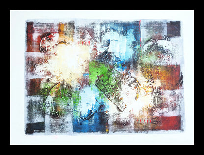 Home Decor: Wall Art. Colourful Contemporary acrylic painting on canvas . Unframed.