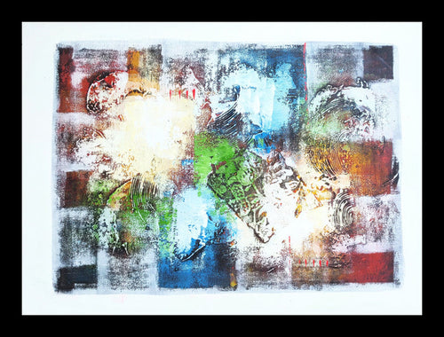 Home Decor: Wall Art. Colourful Contemporary acrylic painting on canvas . Unframed.