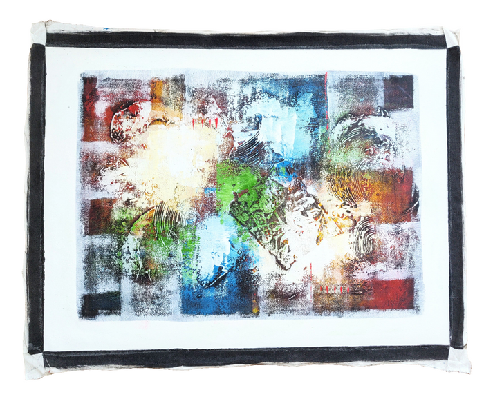 Home Decor: Wall Art. Colourful Contemporary acrylic painting on canvas . Unframed.