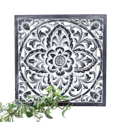 Home Decor. Wall Art. Handcrafted Decorative Floral Panel.