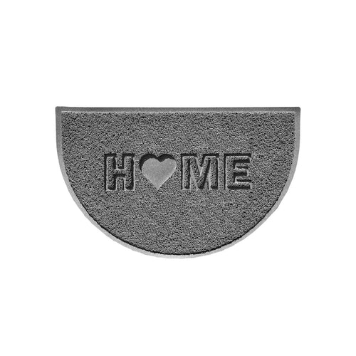 Home Heart Embossed Halfmoon Spaghetti Indoor/Outdoor Doormat