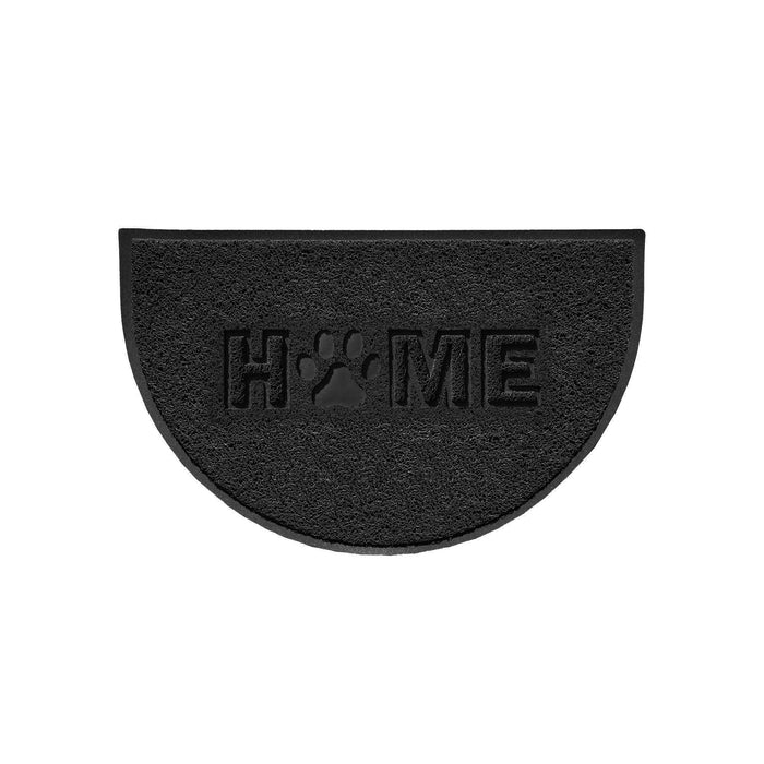 Home Paw Embossed Halfmoon Spaghetti Indoor/Outdoor Doormat