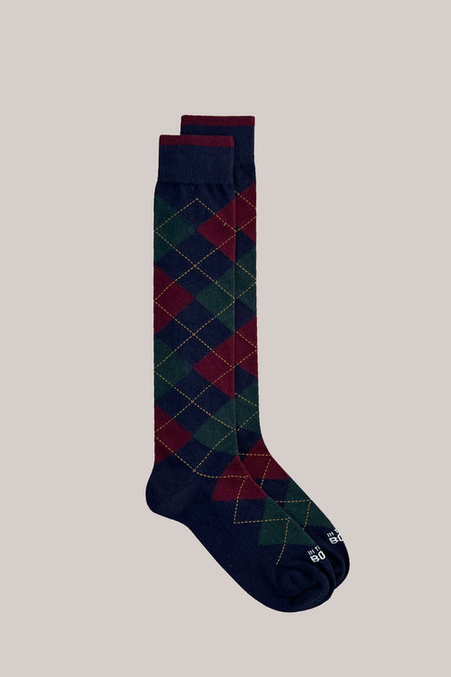 In The Box Calza Argyle Blu Uomo