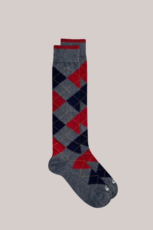 In The Box Calza Argyle Grigio Uomo