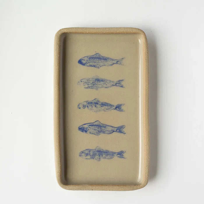Jars of Dust – Blue Sardine Handmade Ceramic Tray