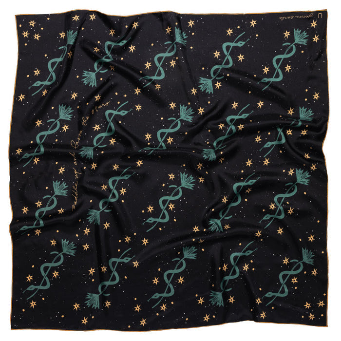 Jenni Earl Lasso the Stars Silk Square Scarf