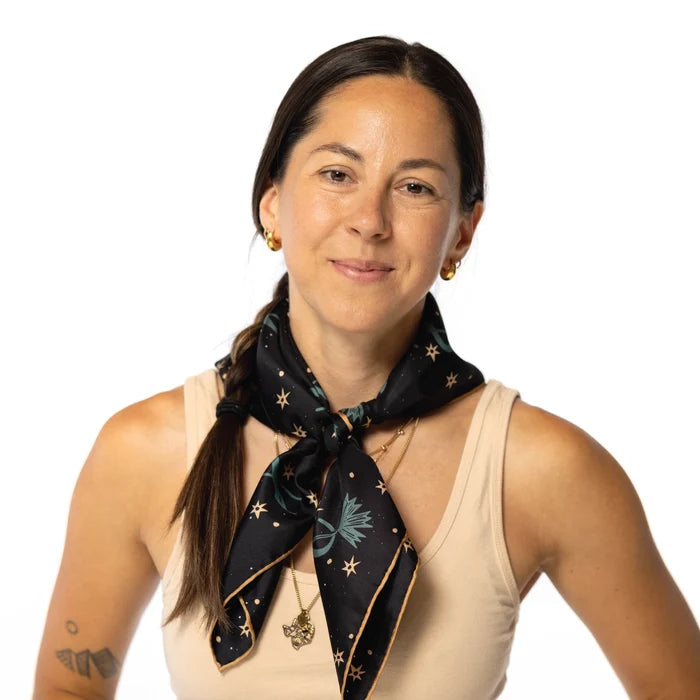 Jenni Earl Lasso the Stars Silk Square Scarf