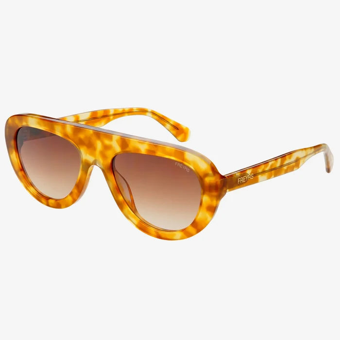 Jetsetter Aviator Sunglasses- Honey Tortoise