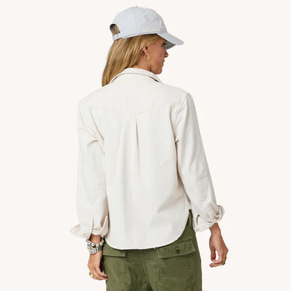 Kerri Rosenthal – Pia Love Brigade Button Down Shirt in Chalk