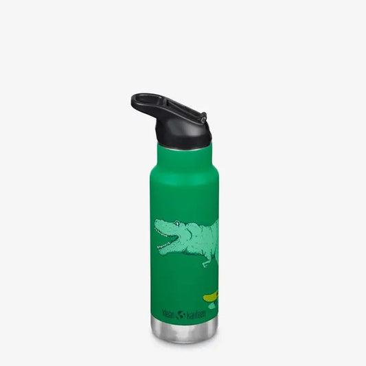 Klean Kanteen- Insulated Kids 12oz Water Bottle in Dino Skate