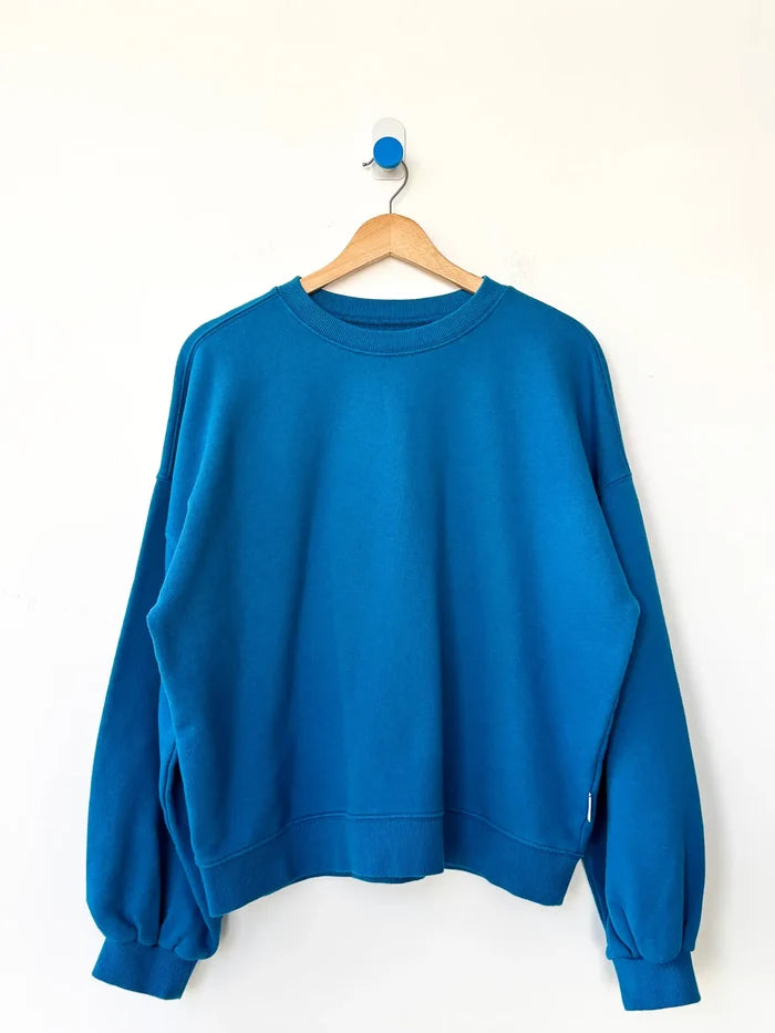 Le Bon Shoppe - French Terry Core Sweatshirt in Teal Blue