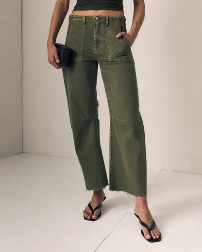 Le Jean - Utility Soft Barrel in Olive Green