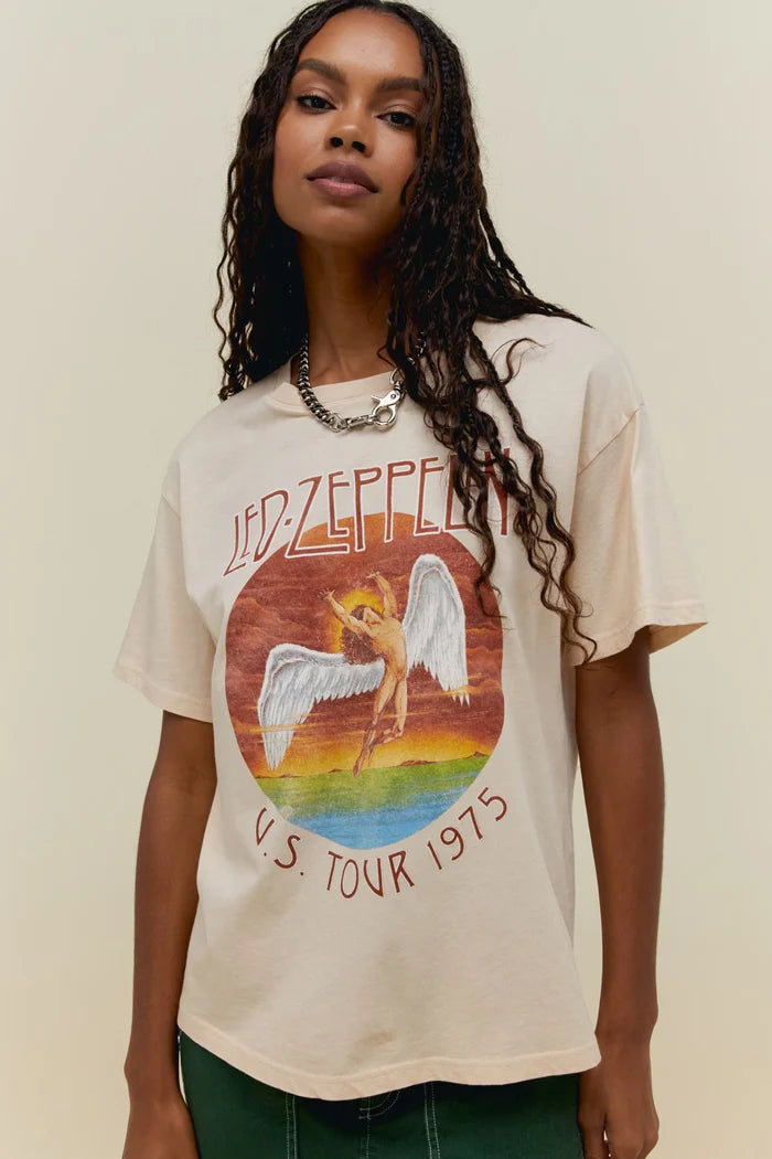 Led Zeppelin Tour 1975 Boyfriend Tee