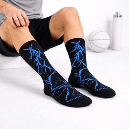 -Lightning 2.0 Thunder Socks-Black Blue-