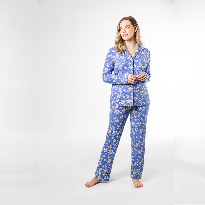 Lily print bamboo pyjamas