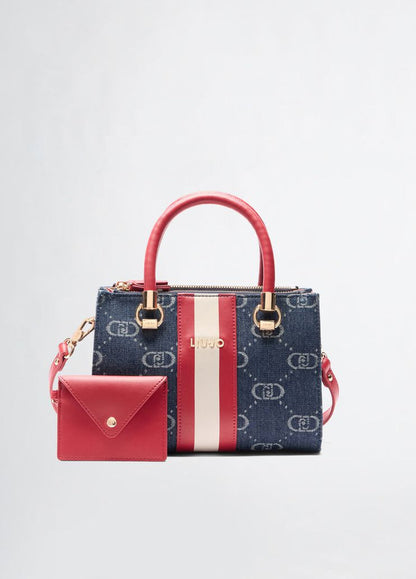 Liu Jo Borsa Satchel Blu Donna