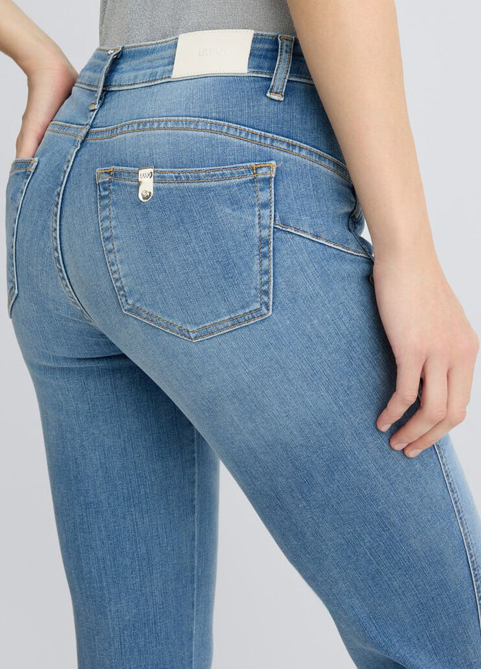 Liu Jo B.up Skinny Sweet Regular W. Blu Donna