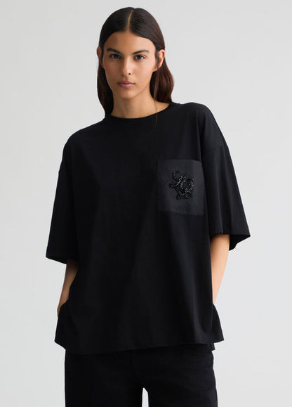 Liu Jo T-shirt Over Con Taschino Donna