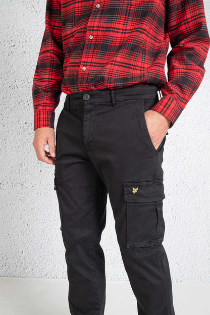 Lyle & Scott Pantalone Cargo Nero Uomo