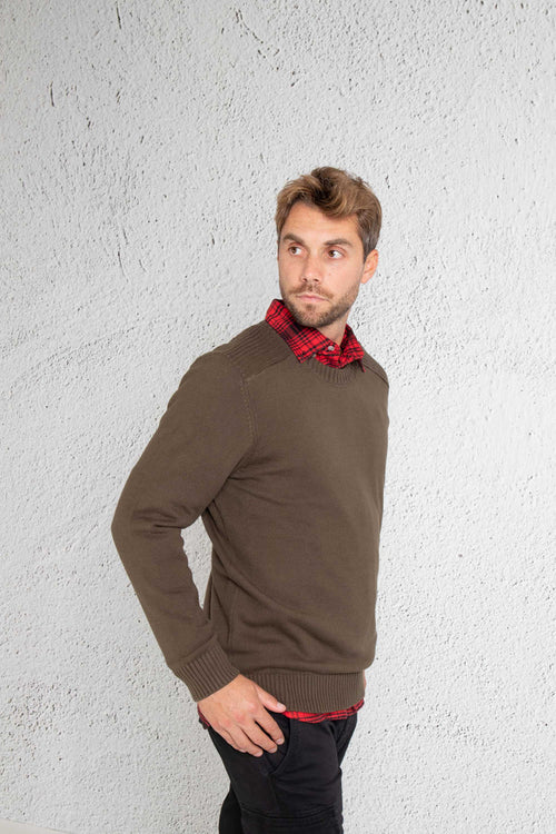 Lyle & Scott Pull Girocollo Verde Uomo