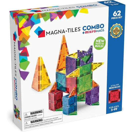 Magna-Tiles - MicroMags 62 Piece Combo Set