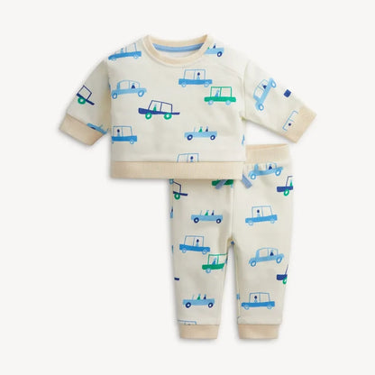 Magnetic Me - French Terry Cars 2PC Set (Long Sleeve & Pants)