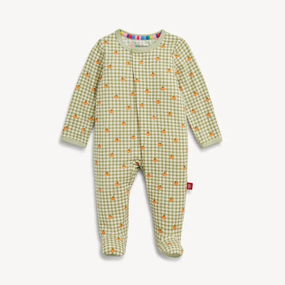 Magnetic Me - Pumpkin Plaid Modal Footie