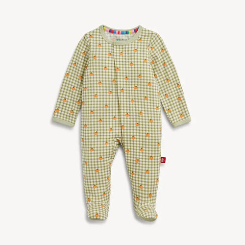 Magnetic Me - Pumpkin Plaid Modal Footie