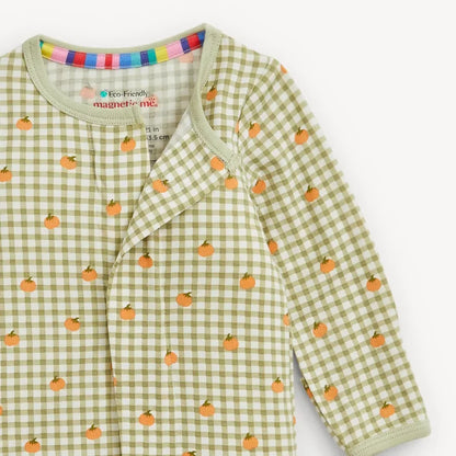 Magnetic Me - Pumpkin Plaid Modal Footie