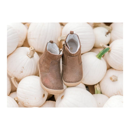 Marla Toddler Girl's Brown Leather Boot - L'Amour Shoes