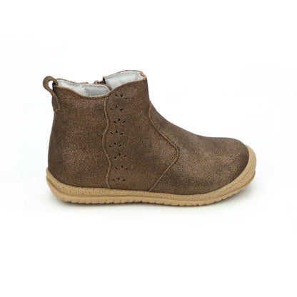 Girl's Toddler Brown Leather Boot - Marla - L'Amour Shoes