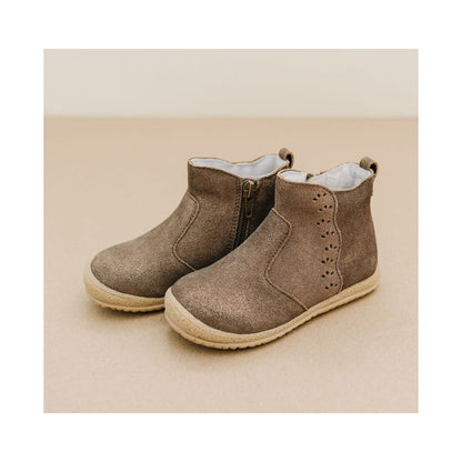 Girl's Toddler Brown Leather Boot - Marla - L'Amour Shoes