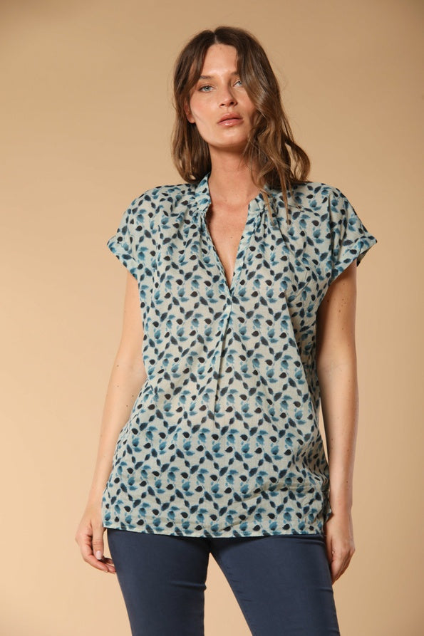Mason's Adelemm Camicia Serafino Azzurro Donna