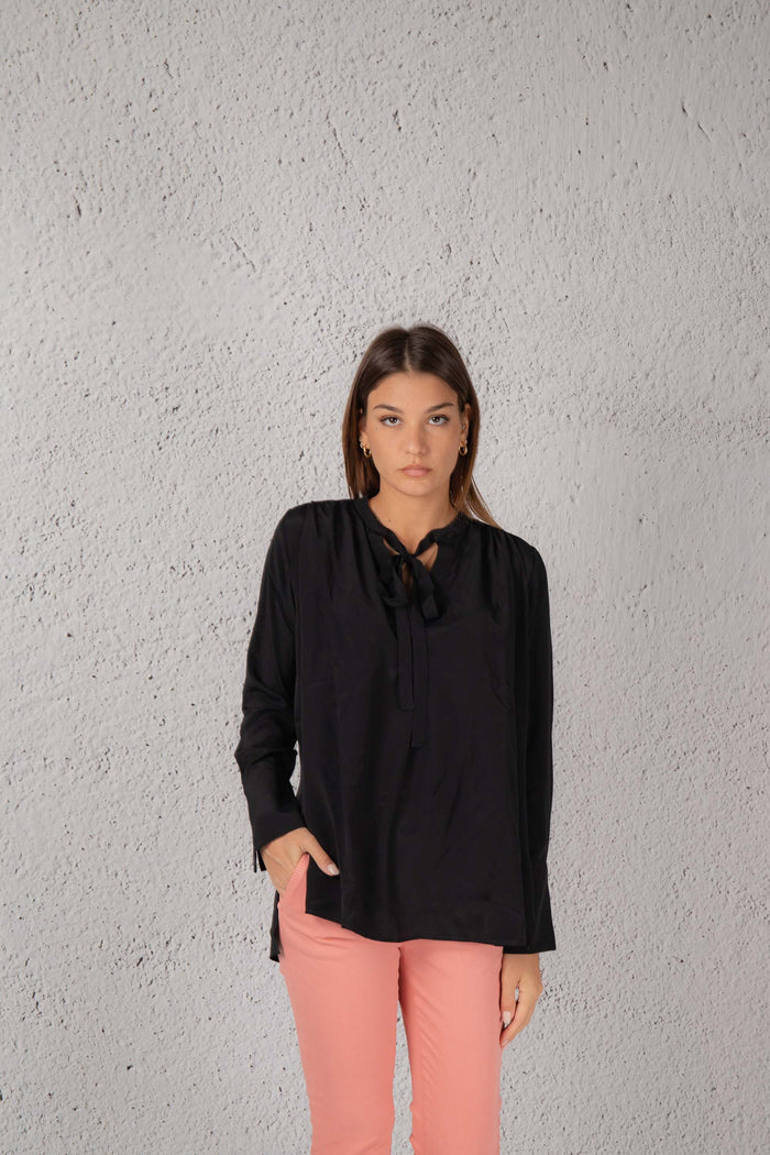 Mason's Camicia Con Fiocco Nero Donna