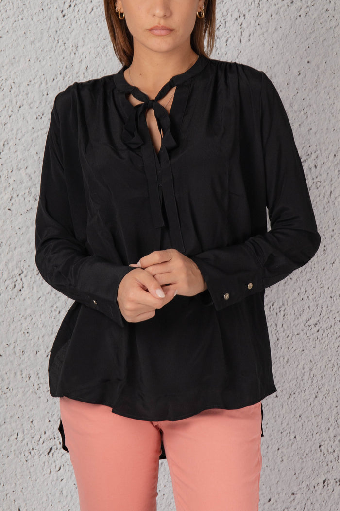 Mason's Camicia Con Fiocco Nero Donna