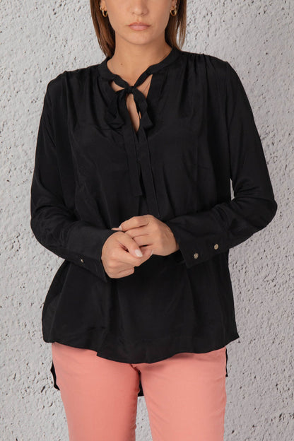 Mason's Camicia Con Fiocco Nero Donna