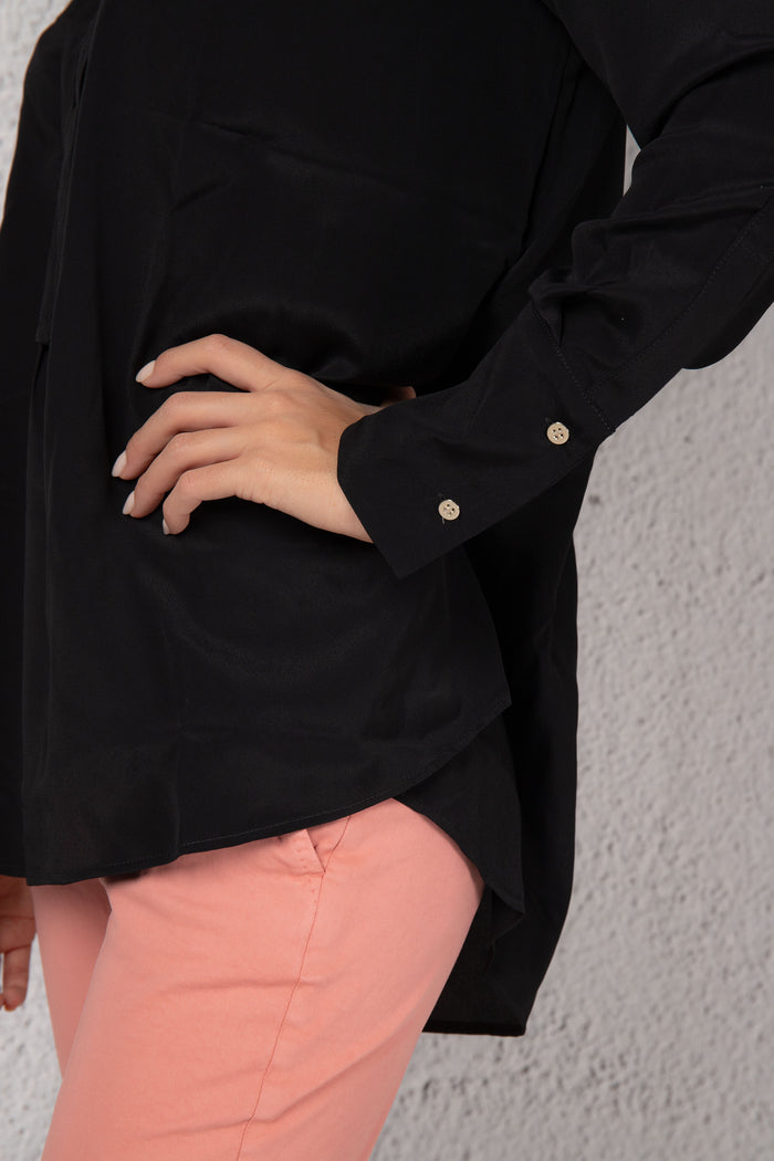 Mason's Camicia Con Fiocco Nero Donna