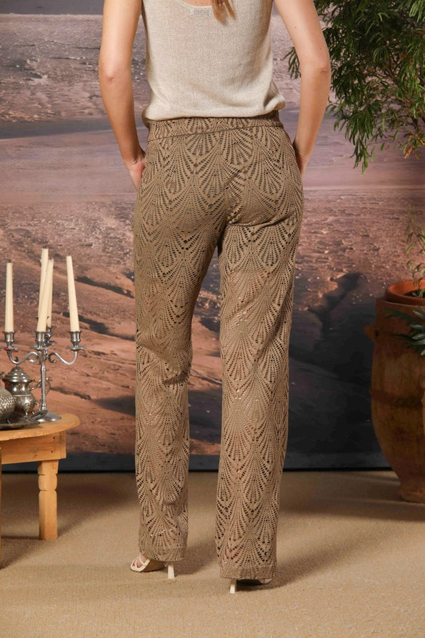 Mason's Easystraightstyle Pant. Pizzo Marrone Donna