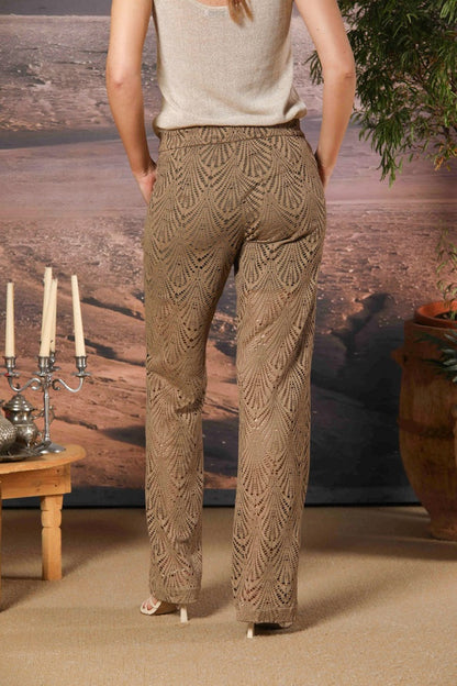 Mason's Easystraightstyle Pant. Pizzo Marrone Donna