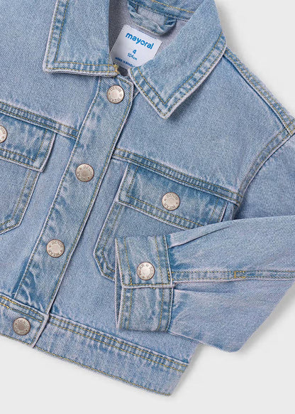 Mayoral – Denim Crop Jacket in Light Wash