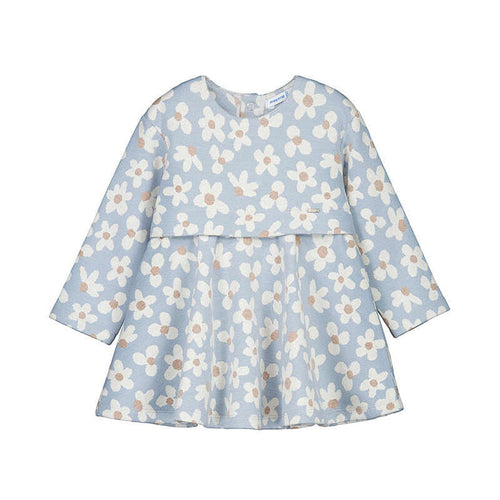 Mayoral – Knit Dress in Blue Flowers