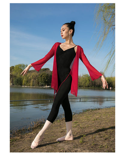 Mesh Cross-Over Tunic "Lise" - Dancewear by Patricia